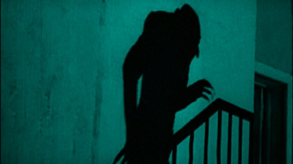 Nosferatu Schatten in Treppenhaus